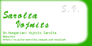 sarolta vojnits business card